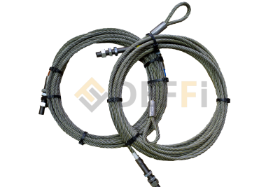 DKD0008 - Jeu de 2 câbles acier diam 12mm
