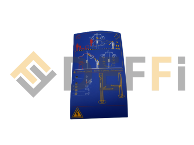 4440528-Autocollant de façade coffret 1 moteur  