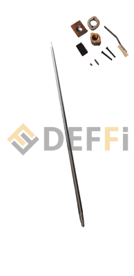 4448158-Vis équipée
Comprend :
1 vis nue 4440518
1 écrou porteur 4440622 + 2vis CHC M8x70
1 écrou de sécurité 4440116
1 patin anti Bruit 4440045
1 porte feutre 4448018
1 clavette 4440092
1 clavette 4460031
1 ensemble 4441088