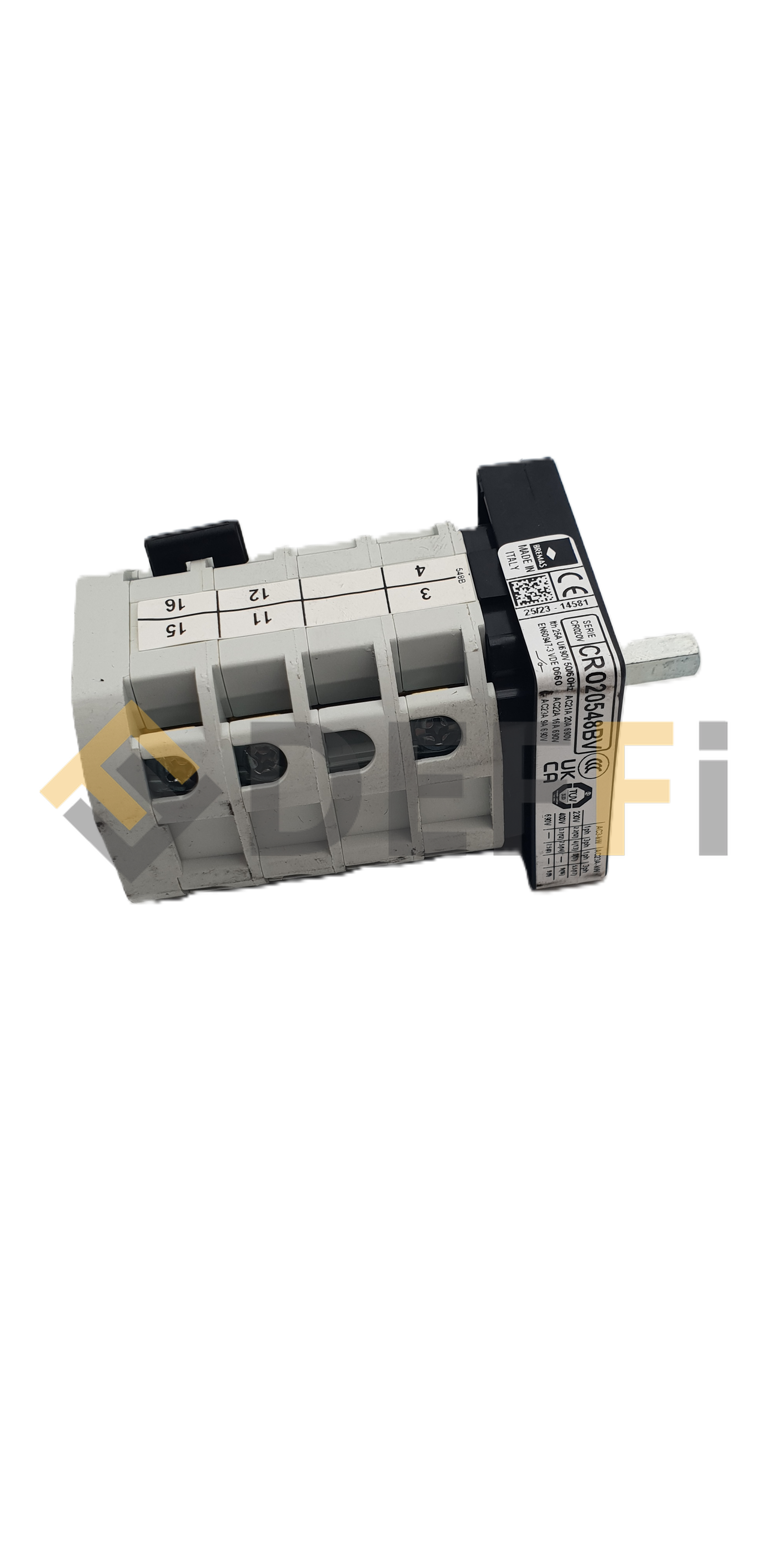 518247-Inv.phases 20a 3ph 1 aux com.
Pour KPN250LIK, KPN250LIKA, KPN250LIKT, KPN250LIKTA, KPN255LIKT, KPN255LIKTA à partir de février 2017
BREMAS CR020548BV