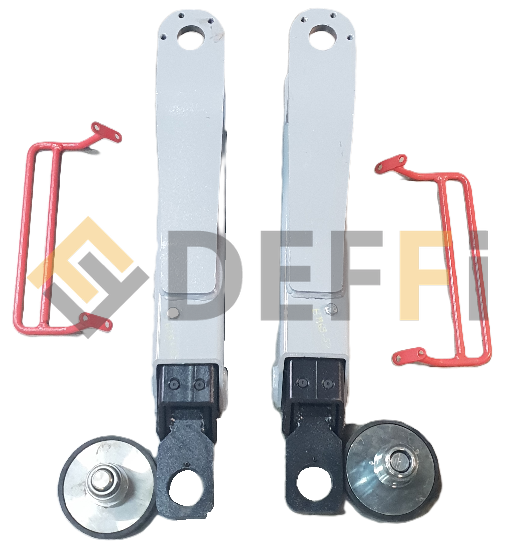 B1968-B1969V2N-Jeu de 2 bras courts 600-1100 équipé des tampons et protection pieds