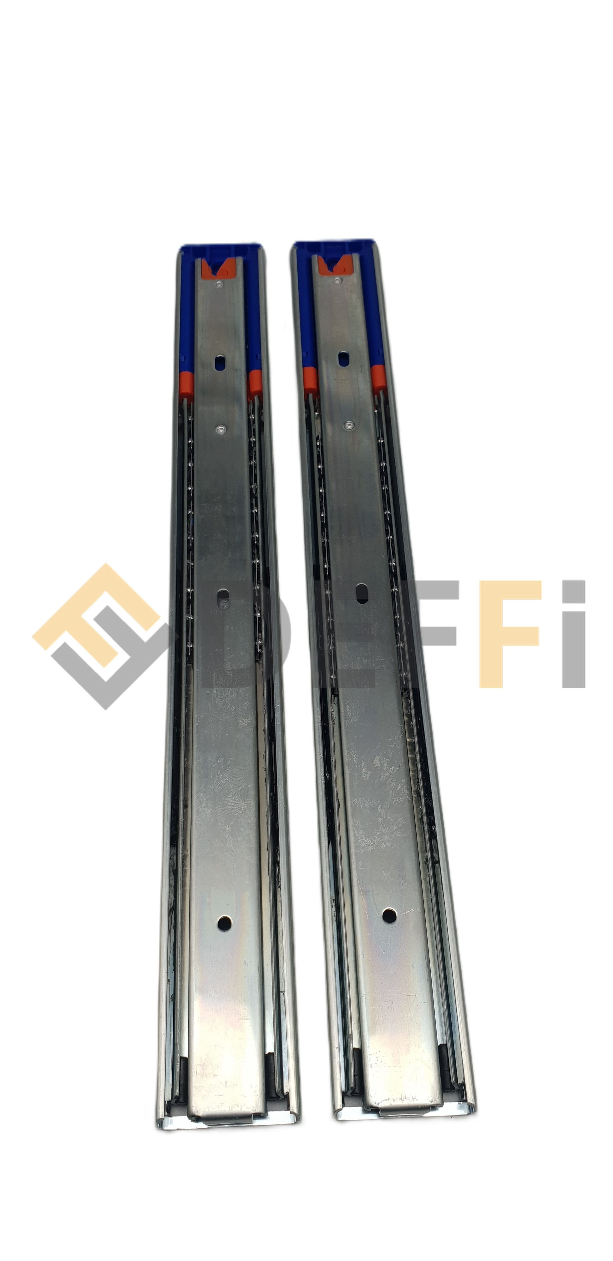 IEQ56RAIL-Kit de 2 glissières à billes à fermeture souple de 5mm (400mm large)