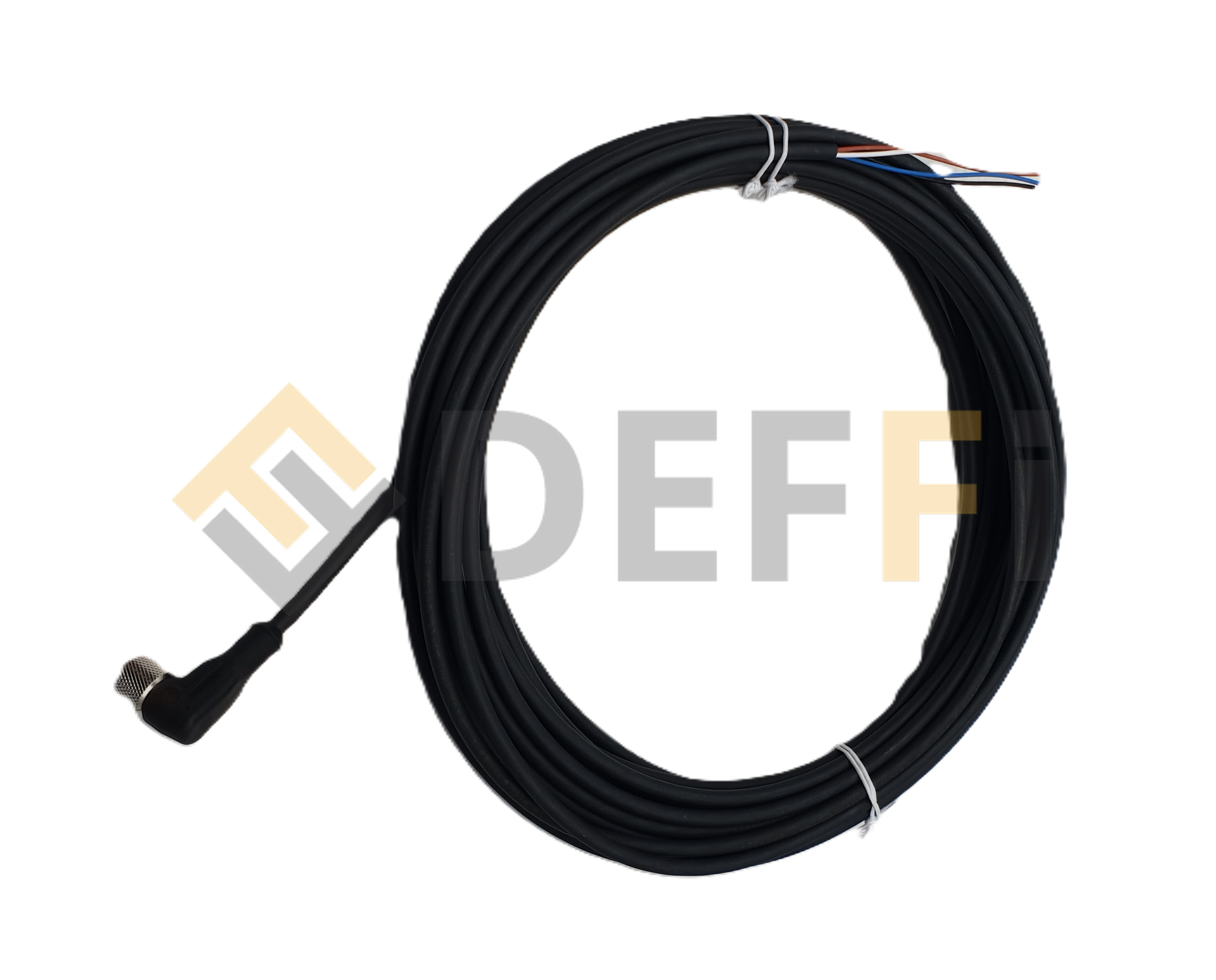 RKWT422510M-Câble avec connectique M12 à 90° - 4 pôles - LG10M