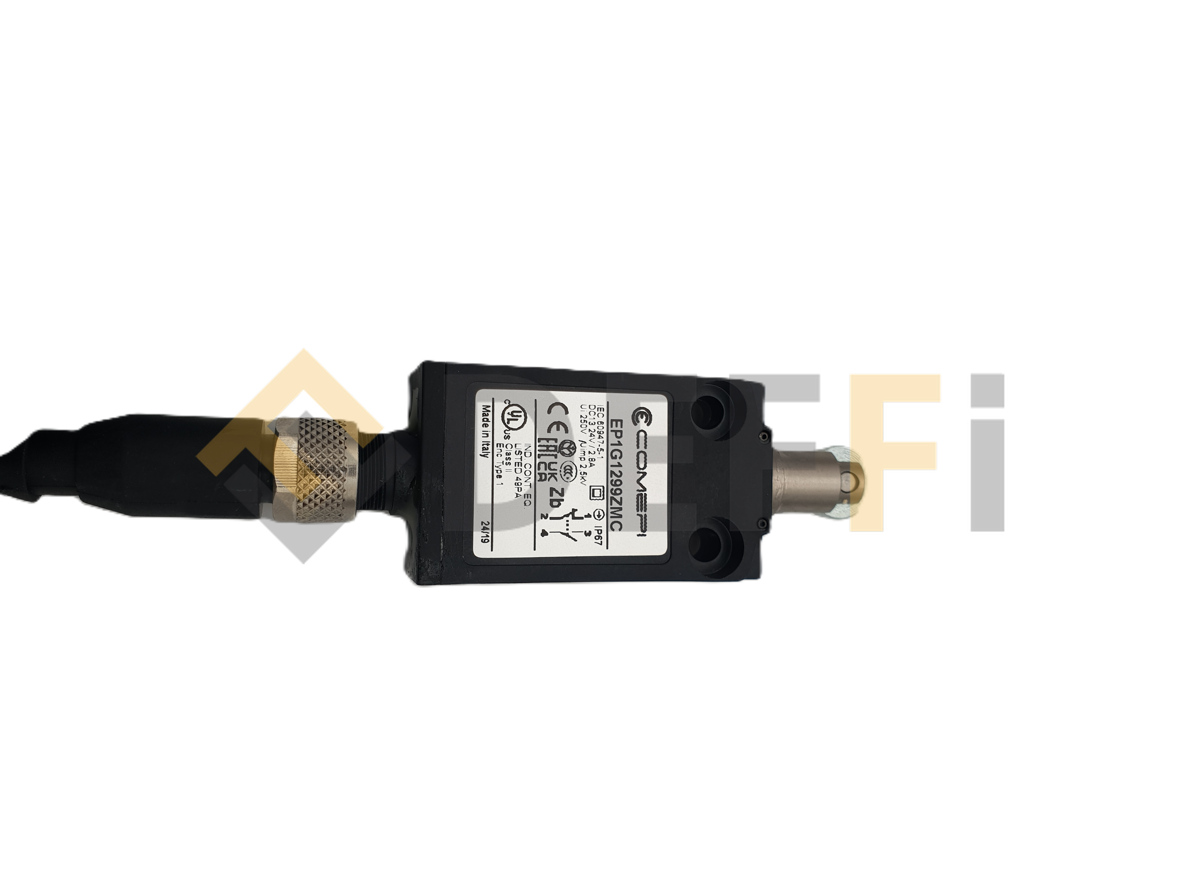 B7256-Microcontact m12-10 180° comprenant :
- 1 capteur B7258
- 1 câble B7265

Modèle adaptable équivalent = B7256N