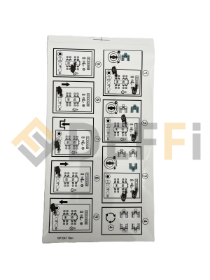NP1047-Autocollant RotaryLift, noir, 97,5x15,6
